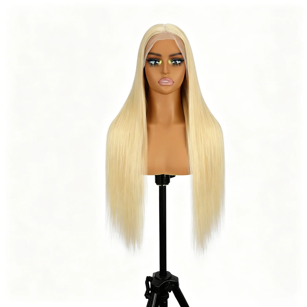 Long 13x4 Lace Front Human Hair Wigs-Blonde# - View 2